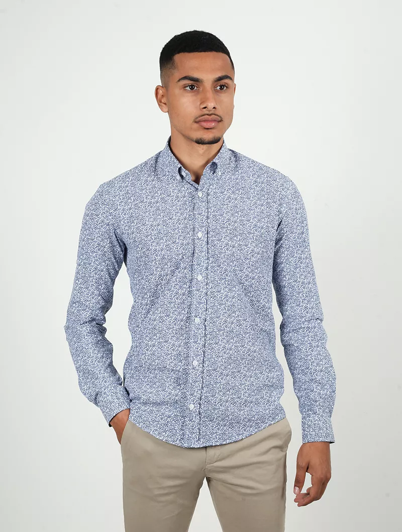 Chemise slim imprimé fleurs